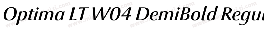 Optima LT W04 DemiBold Regular 商字体转换